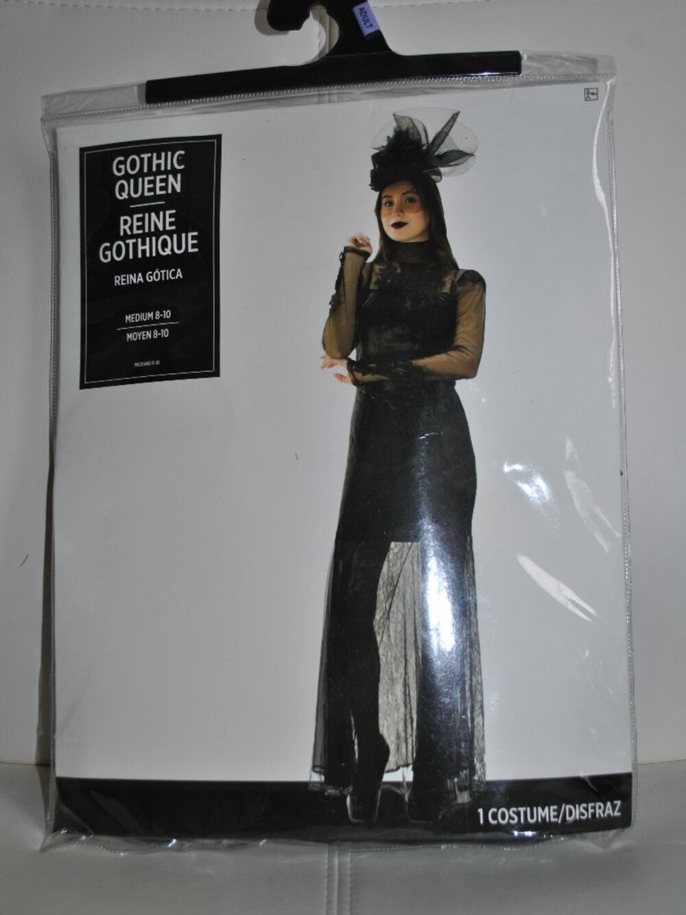 NWT Gothic Queen Adult Costume Fancy Halloween Cosplay Woman Size Medium 8-10